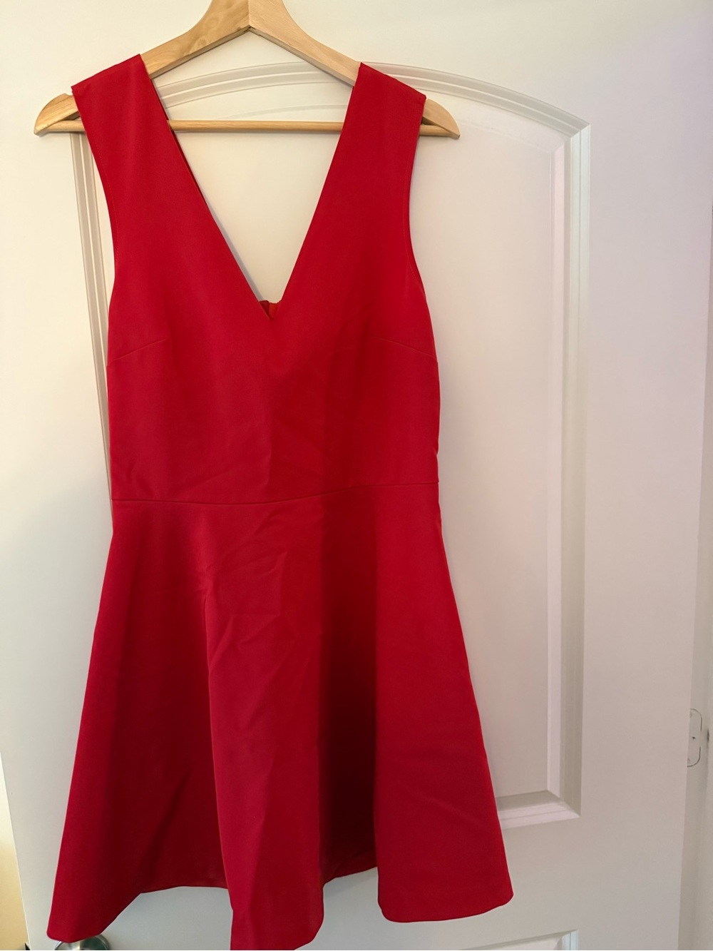 Felicity & Coco Vibrant Red V-Neck Mini Dress